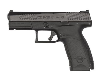 CZ P-10 C, 9mm, 4" Barrel, 15rd, Fixed Sights, Black