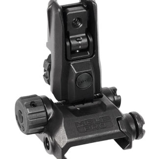 Magpul MAG527-BLK MBUS Pro LR Adjustable Sight Rear  Black Adjustable for AR-15