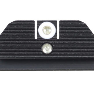 Night Fision GLK001015WGZ Student Of The Gun Accur8 For Glock  Green Tritium White Outline Front Sight-Green Tritium Black Ring Rear Sight Glock 17/17L/19