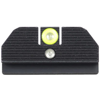 Night Fision GLK001015YGZ Student Of The Gun Accur8 For Glock  Green Tritium Yellow Outline Front Sight-Green Tritium Black Outline Rear Sight Glock 17/17L/19
