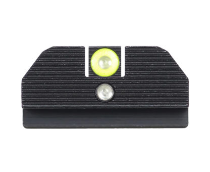 Night Fision GLK001015YGZ Student Of The Gun Accur8 For Glock  Green Tritium Yellow Outline Front Sight-Green Tritium Black Outline Rear Sight Glock 17/17L/19