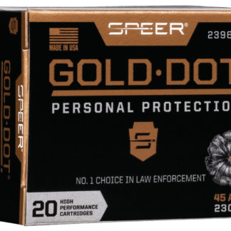 Speer 23966GD Gold Dot Personal Protection 45ACP 230gr Hollow Point 20 Per Box/10 Case