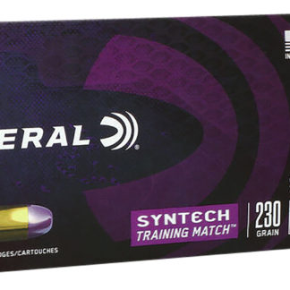 Federal AE45SJ2 Syntech Training Match 45ACP 230gr Total Syntech Jacket Flat Nose 50 Per Box/10 Case