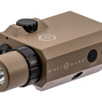 Sightmark SM25012DE LoPro Mini Combo Flashlight and Green Laser Sight  Dark Earth 300 Lumens White LED