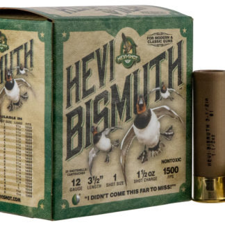 HEVI-Shot HS14501 HEVI-Bismuth  12Gauge 3.50" 1 1/2oz Bismuth 1Shot 25 Per Box/10 Case