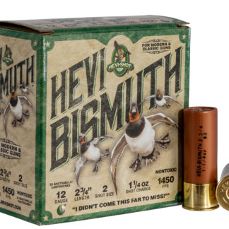 HEVI-Shot HS14702 HEVI-Bismuth  12Gauge 2.75" 1 1/4oz Bismuth 2Shot 25 Per Box/10 Case