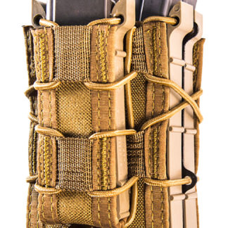 High Speed Gear 112RP0CB TACO X2RP Mag Pouch Triple Coyote Brown Nylon MOLLE Compatible w/ Rifle Compatible w/ Pistol