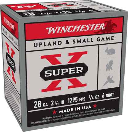 Winchester Ammo X286 Super X Heavy Game Load High Brass 28Gauge 2.75" 3/4oz 6Shot 25 Per Box/10 Case