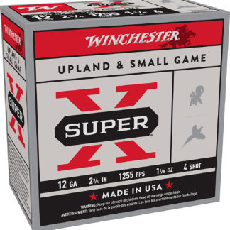 Winchester Ammo XU12H4 Super X Heavy Game Load 12Gauge 2.75" 1 1/8oz 4Shot 25 Per Box/10 Case