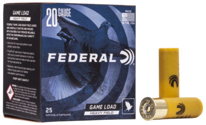 Federal H2028 Game-Shok Heavy Field 20Gauge 2.75" 1oz 8Shot 25 Per Box/10 Case