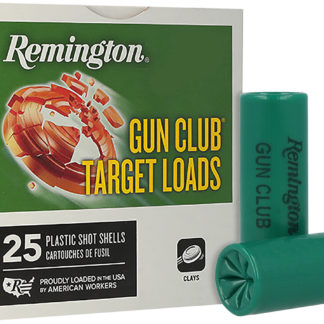 Remington Ammunition 20230 Gun Club  12Gauge 2.75" 1 1/8oz 8Shot 25 Per Box/10 Case