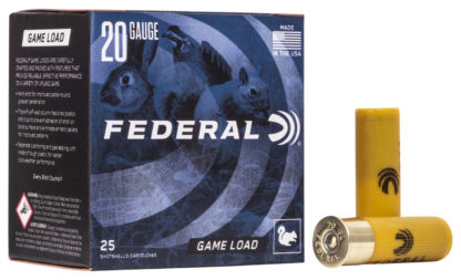 Federal H2008 Game-Shok Upland 20 Gauge 2.75" 7/8 oz 8 Shot 25 Per Box/ 10 Case