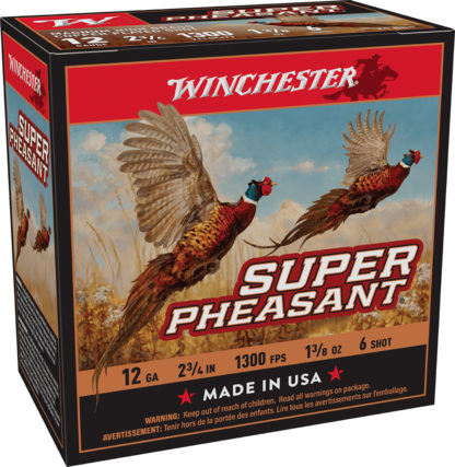 Winchester Ammo X12PH6 Super Pheasant Magnum High Brass 12Gauge 2.75" 1 3/8oz 6Shot 25 Per Box/10 Case