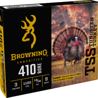 Browning Ammo B193924139 TSS Tungsten Turkey 410Gauge 3" 13/16oz Tungsten 9Shot 5 Per Box/20 Case