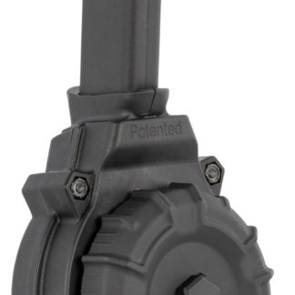 ProMag DRMA20 Standard  50rd Drum 9mm Luger Compatible w/Glock 43X/48 Black DuPont Zytel Polymer