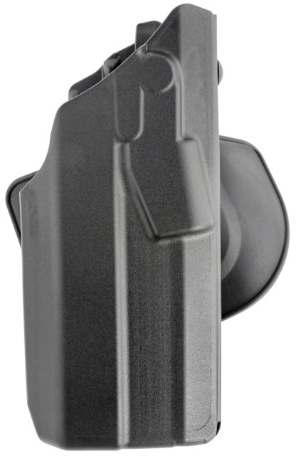 Safariland 73788325411 7378-7TS-ALS  OWB Black SafariSeven Compatible with Glock 17 w/Light, Belt Slide/Paddle Mount, Right Hand