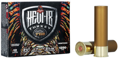 HEVI-Shot HS4507 HEVI-18 TSS Turkey 12Gauge 3.50" 2 1/4oz Tungsten 7Shot 5 Per Box/10 Case