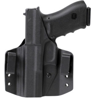 Uncle Mike's 54CCW25BGL CCW Holster OWB Black Boltaron Belt Slide Fits S&W M&P 2.0 Compact Left Hand