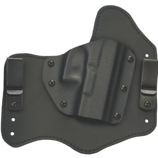 Homeland HLHSIGP228 Homeland Hybrid  IWB Black Leather Belt Clip Fits Sig P228 Right Hand