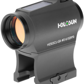 Holosun HE503CUGR 503  Black Anodized 1x 20 mm 2 MOA Green Dot/65 MOA Circle Multi Reticle