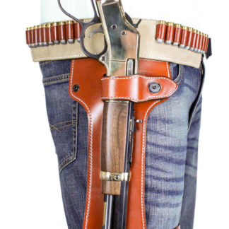 DeSantis Gunhide 181TJ01Z0 Mare's Leg  Leg Tan Leather Fits Heritage Mare's Leg 22LR/22 Mag Ambidextrous