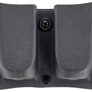 DeSantis Gunhide A87KJJJZ0 Quantico Double Mag Pouch OWB Black Kydex, Belt Clip Fits Belts Up To 1.50" Wide, Compatible w/Glock 17 or 19 Magazines, Ambidextrous