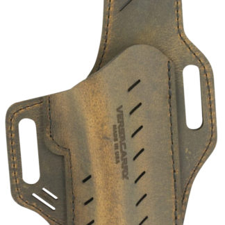 Versacarry G2BRN Guardian  OWB Size 2 Distressed Brown Leather Belt Slide Fits Browning 1911 Right Hand