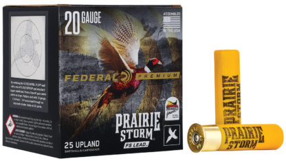 Federal PFX258FS6 Premium Prairie Storm FS 20Gauge 3" 1 1/4oz 6Shot 25 Per Box/10 Case