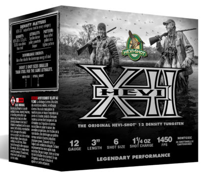 HEVI-Shot HS53306 HEVI-XII  12Gauge 3" 1 1/4oz Tungsten 6Shot 25 Per Box/10 Case