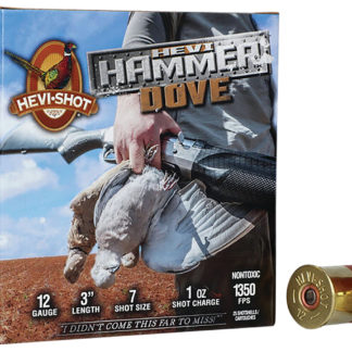 HEVI-Shot HS29137 HEVI-Hammer Dove 12Gauge 3" 1oz Steel/Bismuth 7Shot 25 Per Box/10 Case