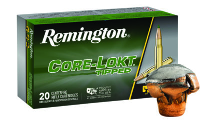 Remington Ammunition 29015 Core-Lokt Tipped  243Win 95gr Core-Lokt Tipped 20 Per Box/10 Case