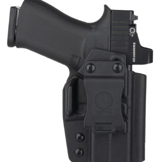 1791 Gunleather TACIWBG43XMOSBLKR Tactical Kydex  IWB Black Kydex Belt Clip Compatible w/Glock 43/43X/43X MOS/48 Right Hand