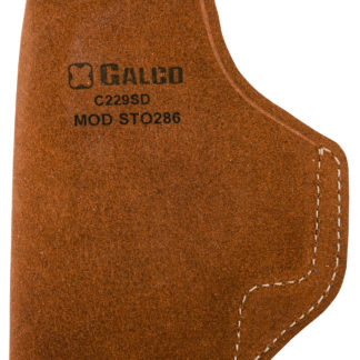 Galco STO286 Stow-N-Go  IWB Natural Leather Belt Clip Fits Glock 26 Gen3-5/27 Gen3-5/33 Right Hand