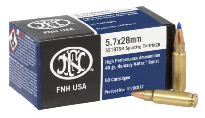 FN 10700017 High Performance  5.7x28mm 40gr Hornady V Max 50 Per Box/10 Case