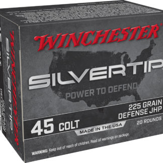 Winchester Ammo W45CST Silvertip  45Colt 225gr Silvertip Jacket Hollow Point 20 Per Box/10 Case