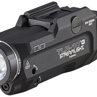 Streamlight 69473 TLR-10 G Gun Light with Green Laser  Black Anodized 1,000 Lumens White LED
