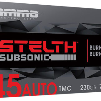 Ammo Inc 45230TMCSTL stelTH  45ACP 230gr Total Metal Case 50 Per Box/20 Case