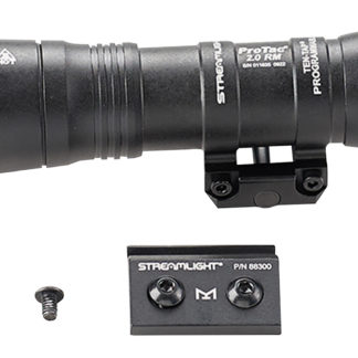 Streamlight 89003 ProTac 2.0  Black Anodized Aluminum 250/2000 Lumens White LED Bulb, 266 Meters Beam, Picatinny Rail Mount, Rifle