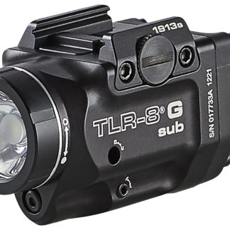 Streamlight 69438 TRL-8 G Sub Gun Light with Green Laser  Black Anodized 500 Lumens White LED 1913 Short Rail Pistol