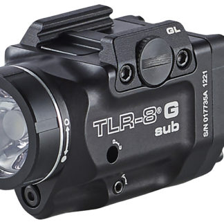 Streamlight 69431 TRL-8 G Sub Gun Light with Green Laser  Black Anodized 500 Lumens White LED Glock 43X MOS/48 MOS/43X/48 with Rail