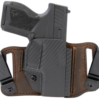 Versacarry INS201G19 Insurgent Deluxe IWB/OWB Brown Polymer Belt Clip Fits Glock 19 Right Hand