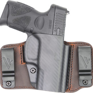 Versacarry INS201G43 Insurgent Deluxe IWB/OWB Brown Polymer Belt Clip Fits Glock 43 Right Hand