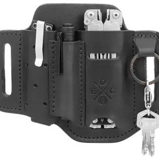 1791 Gunleather STESSFBLKA EDC Standard Easy Slide OWB Black Leather Belt Slide Ambidextrous
