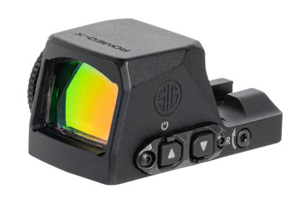 Sig Sauer Electro-Optics SORX1000 Romeo-X Pro Black Anodized 1 x 24 mm 2 MOA Red Dot/32 MOA Circle Multi Reticle