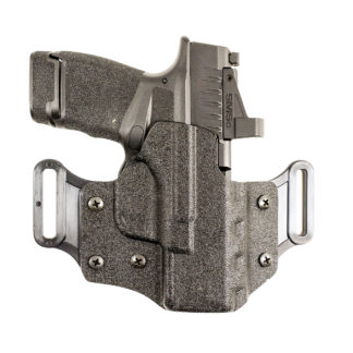 DeSantis Gunhide 195KA3WZ0 Veiled Partner  OWB Black Kydex Belt Slide Fits Glock 19/19 G5/19X/23/32/45 Right Hand