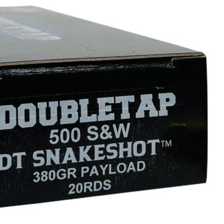 DoubleTap Ammunition 500SWSS2 Snake Shot  500S&W Mag 380gr 20 Per Box/25 Case