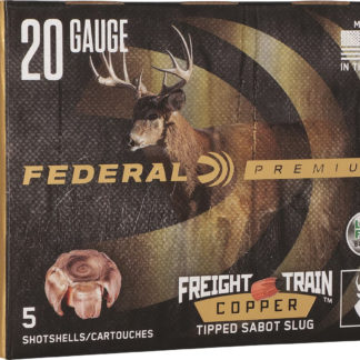 Federal P208FT Premium Freight Train 20Gauge 2.75" SlugShot 5 Per Box/10 Case