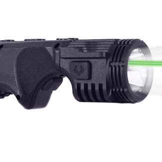 Viridian 912-0090 4LUX 2K  Grip Light with Green Laser  Black 2000 Lumens White LED/Green Laser