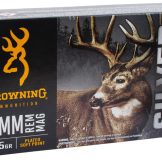 Browning Ammo B192600071  Silver 7mmRem Mag 175gr Plated Soft Point 20 Per Box/10 Case