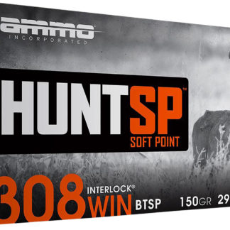 Ammo Inc 308150SPA20 Hunt  308Win 150gr Soft Point 20 Per Box/10 Case